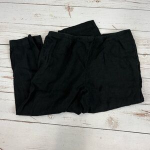 J. Jill Black Linen Pants